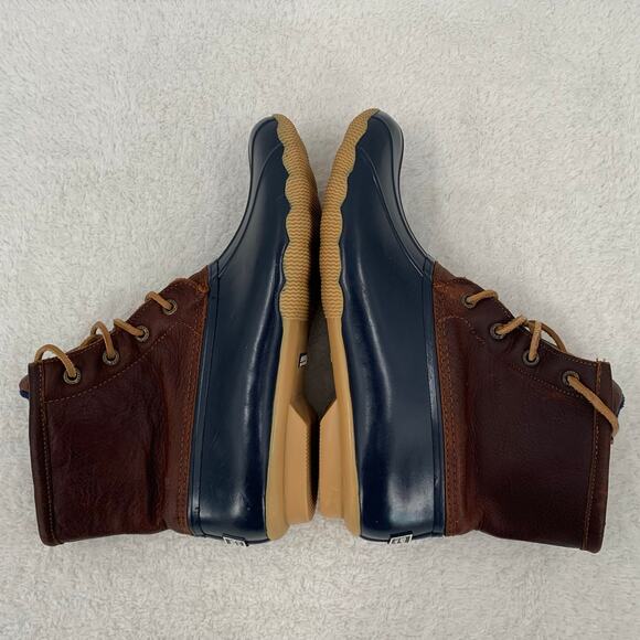 Sperry Top Sider Women's Sz. 9 Duck Boots Blue Waterproof Zip STS91175 Rubber - Picture 7 of 12